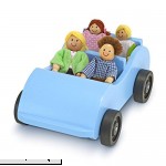 Melissa & Doug Road Trip Wooden Toy Car and 4 Poseable Dolls 4-5 inches each  B00DW5ZKYQ